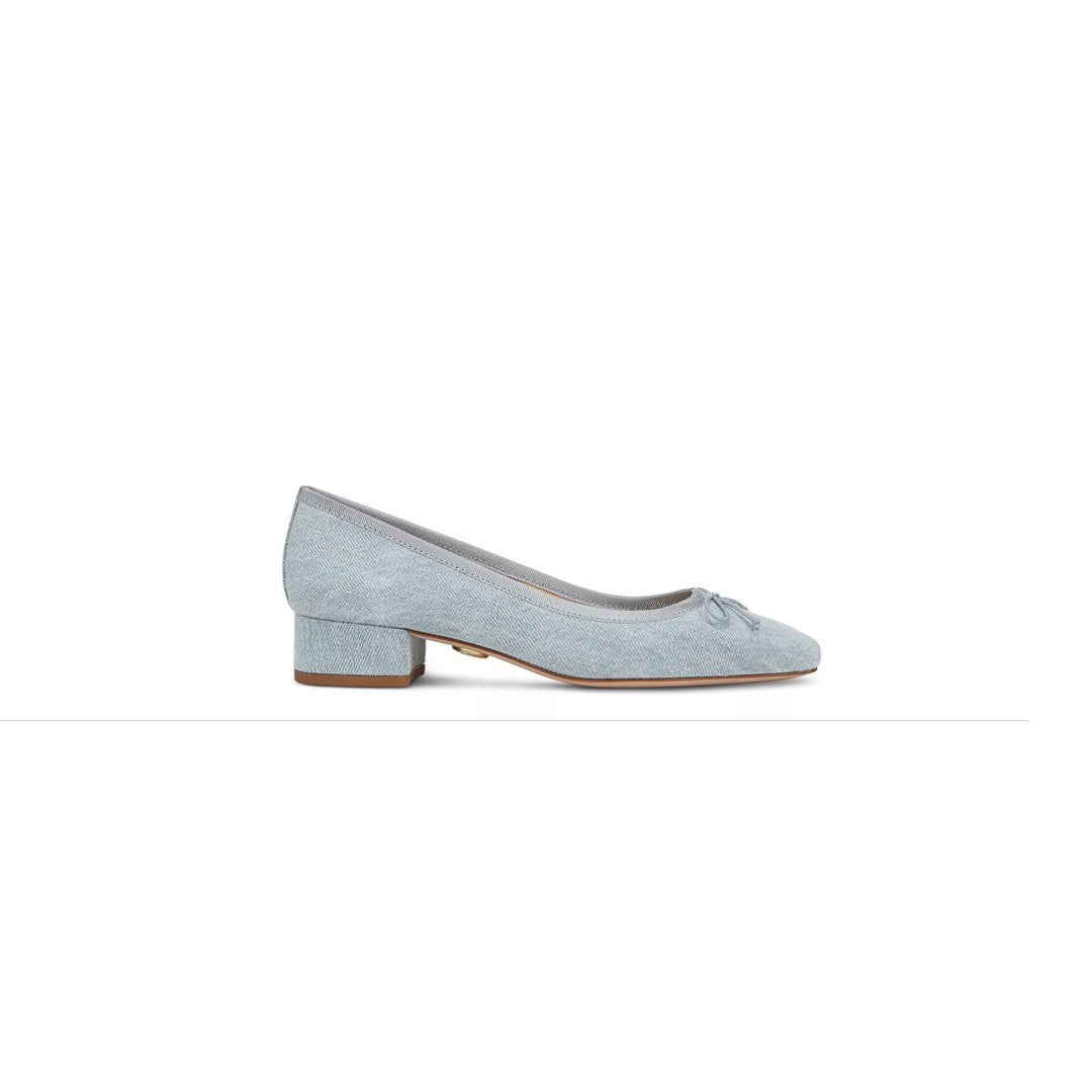 Cecile Ballet Pump Vista Blue Shoes - Pumps - Low Veronica Beard - Shoes 