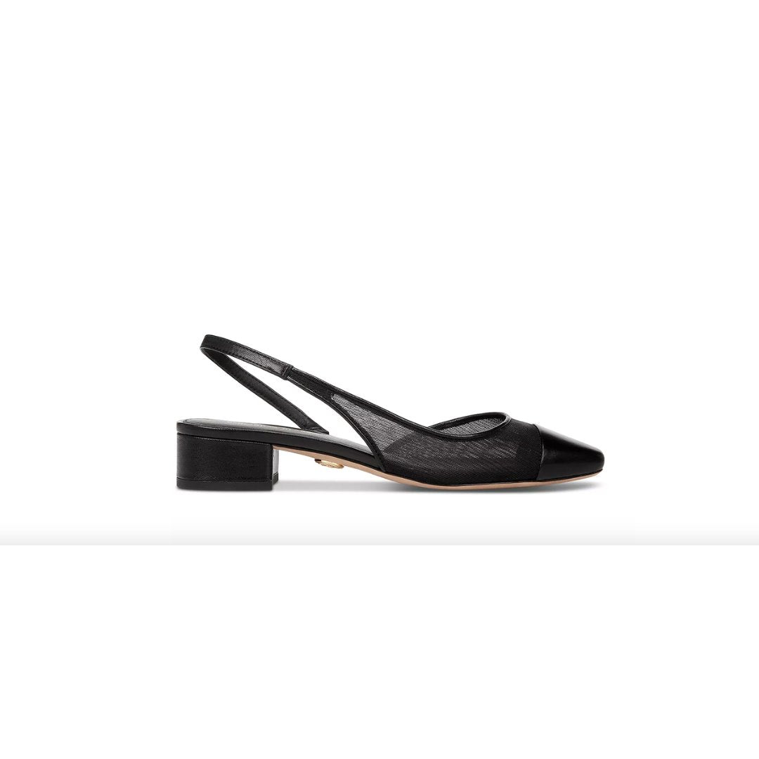 Cecile Slingback Black Shoes - Pumps - Low Veronica Beard - Shoes 