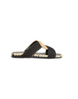 Prado Raffia Natural/ Negro Shoes - Sandals - Flat Sandals Castaner 