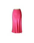 Bias Midi Cut Skirt Pink