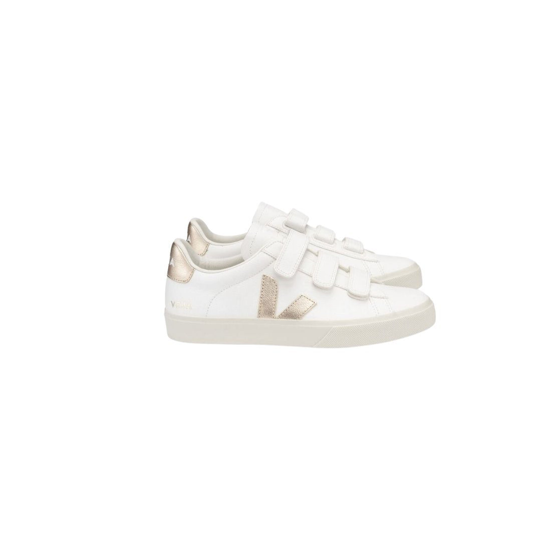 Recife Chromefree Leather White Platine Shoes - Sneakers Veja 