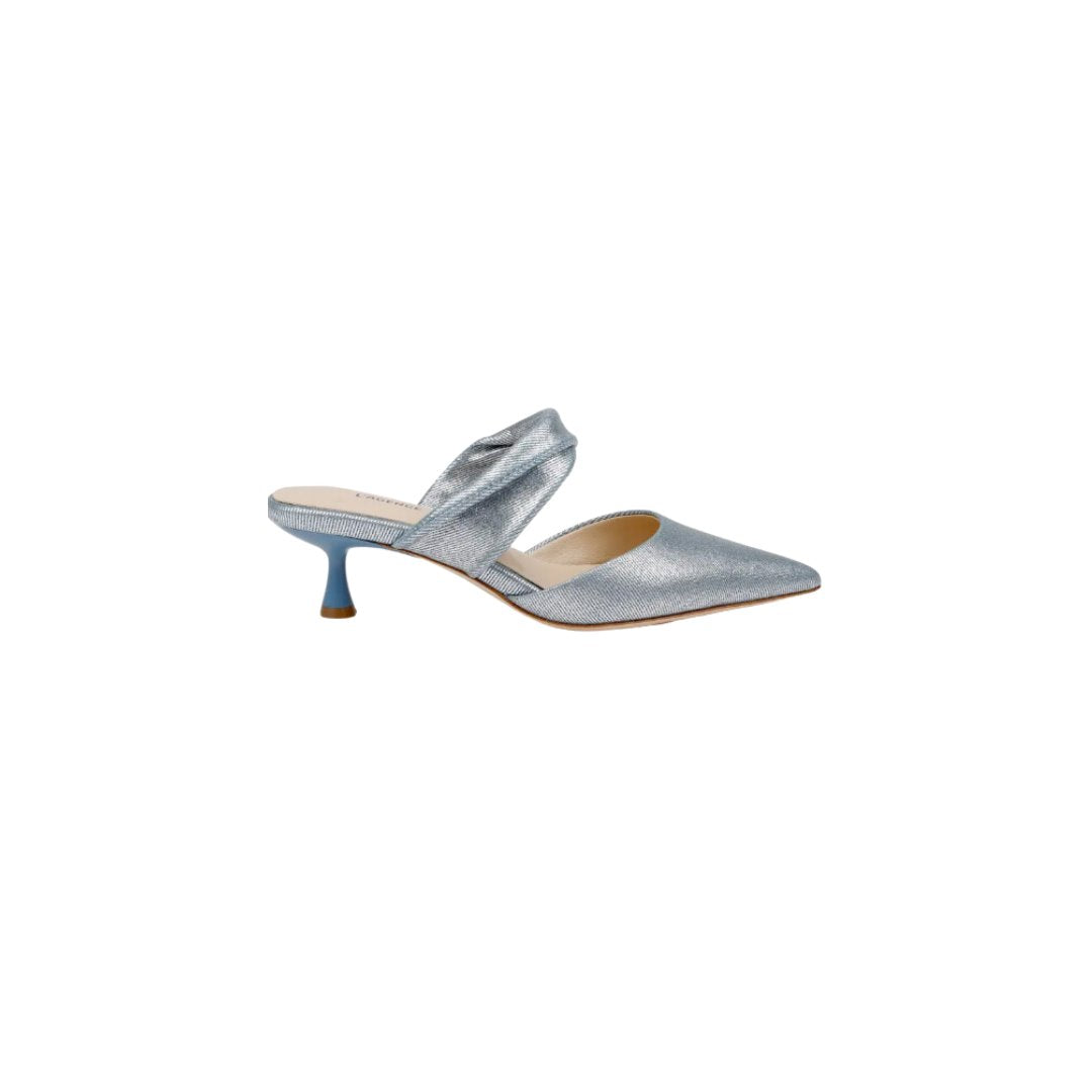 Chloe Blue/ Silver Pumps - Low L&#39;Agence 