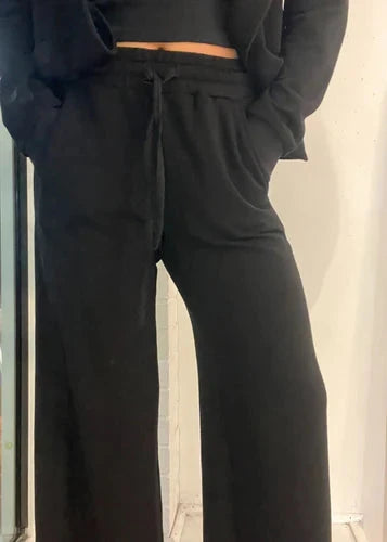 Cora Drawstring Pants Black Pants - Sweatpants Fifteen Twenty 