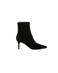 Lisa Cap-Toe Mid-Heel Bootie Black Boots - Booties Veronica Beard - Shoes 