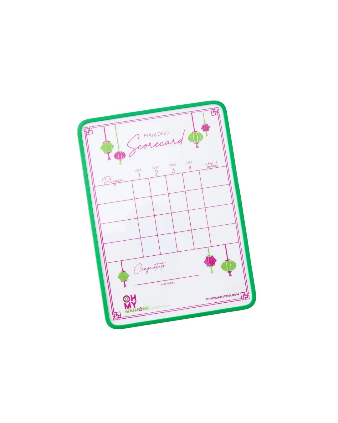 Lantern Scorecard Home Decor - Games Oh My Mahjong 