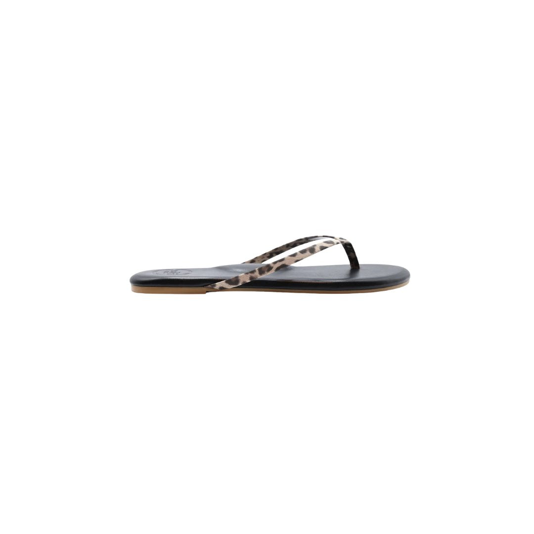 Indie Leopard Black Sandals - Flip Flops Solei Sea 