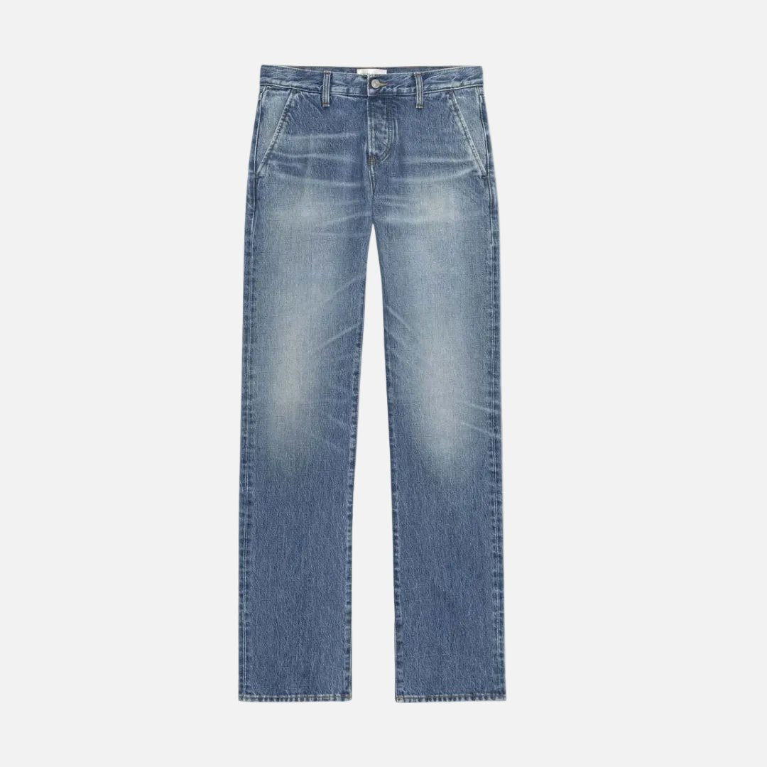 The Drop Trouser Fighter Denim - Flare & Wide Leg Frame 