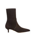 Lisa Stretch Kitten-Heel Ankle Boot Espresso Boots - Booties Veronica Beard - Shoes 