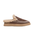 Jun 4.1 Slippers Chocolate Suede Wheat Flats - Mule laidbacklondon 