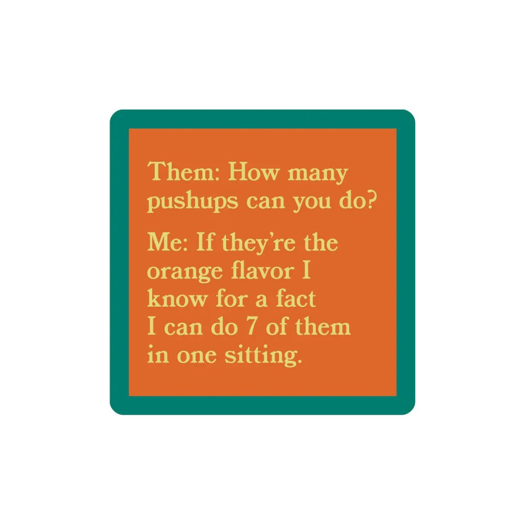 Push Ups Coaster Home Decor - Tabletop Drinks On Me 