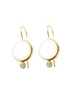 Tini Mini Drop Earrings Mother of Pearl Earrings Laura Foote Designs 