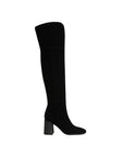 Brigid Over The Knee Boot Black Suede Knee High Boots Sam Edelman 
