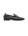 Beny Stud Black Leather Flats - Loafer Dolce Vita 