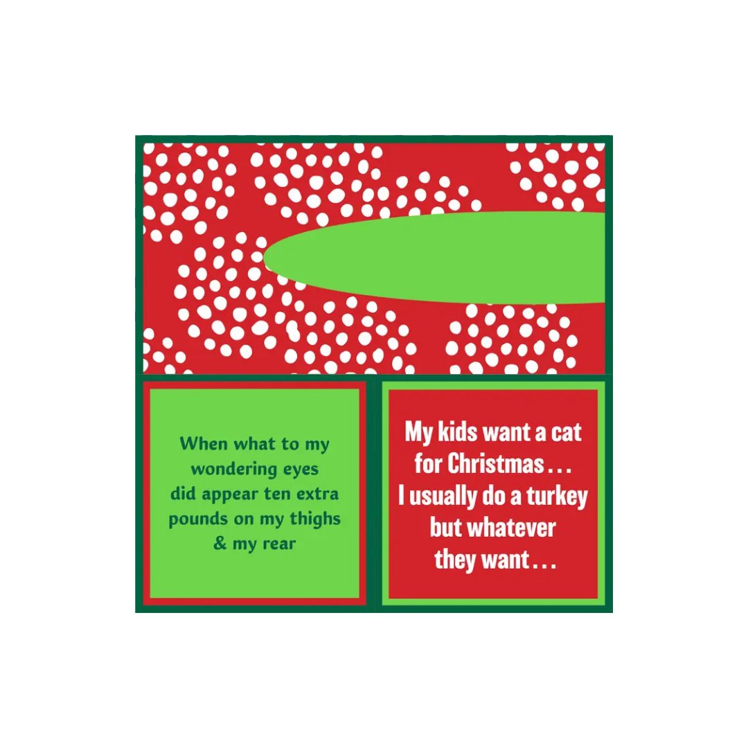 Xmas Cat Cocktail Napkin Home Decor - Tabletop Drinks On Me 