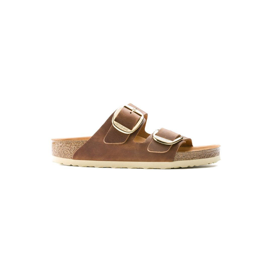 Arizona Big Buckle Cognac Shoes - Sandals - Flat Sandals Birkenstock 