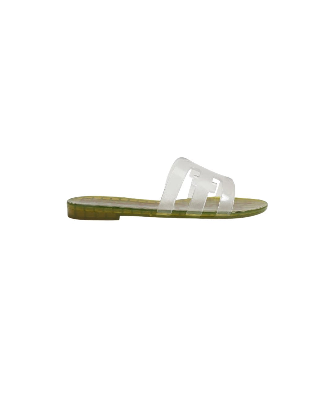 Bay Jelly Slide Sandal Clear/Green Sandals - Flat Sandals Sam Edelman 