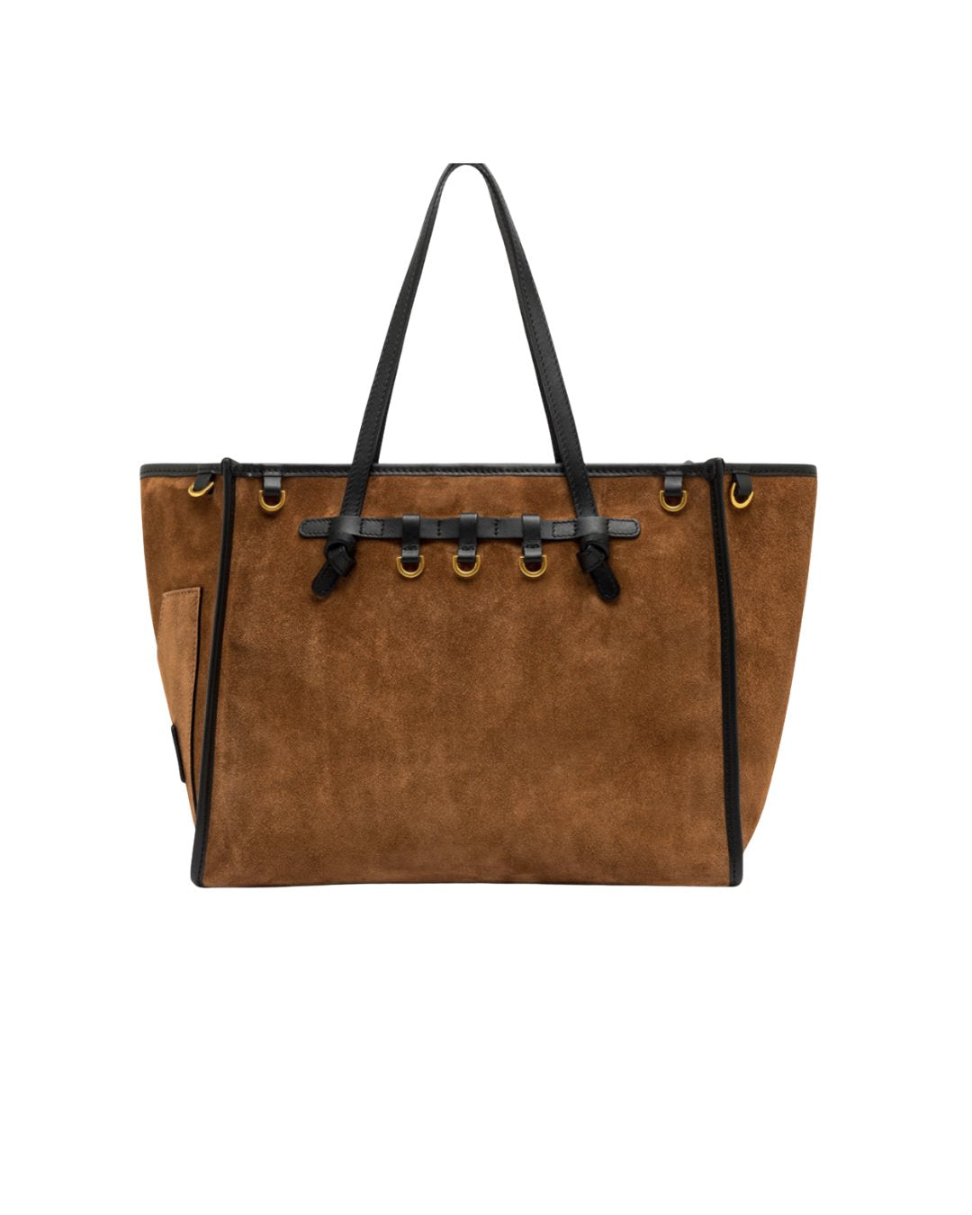 Large Marcella Cognac Suede Tote & Satchel Gianni Chiarini 