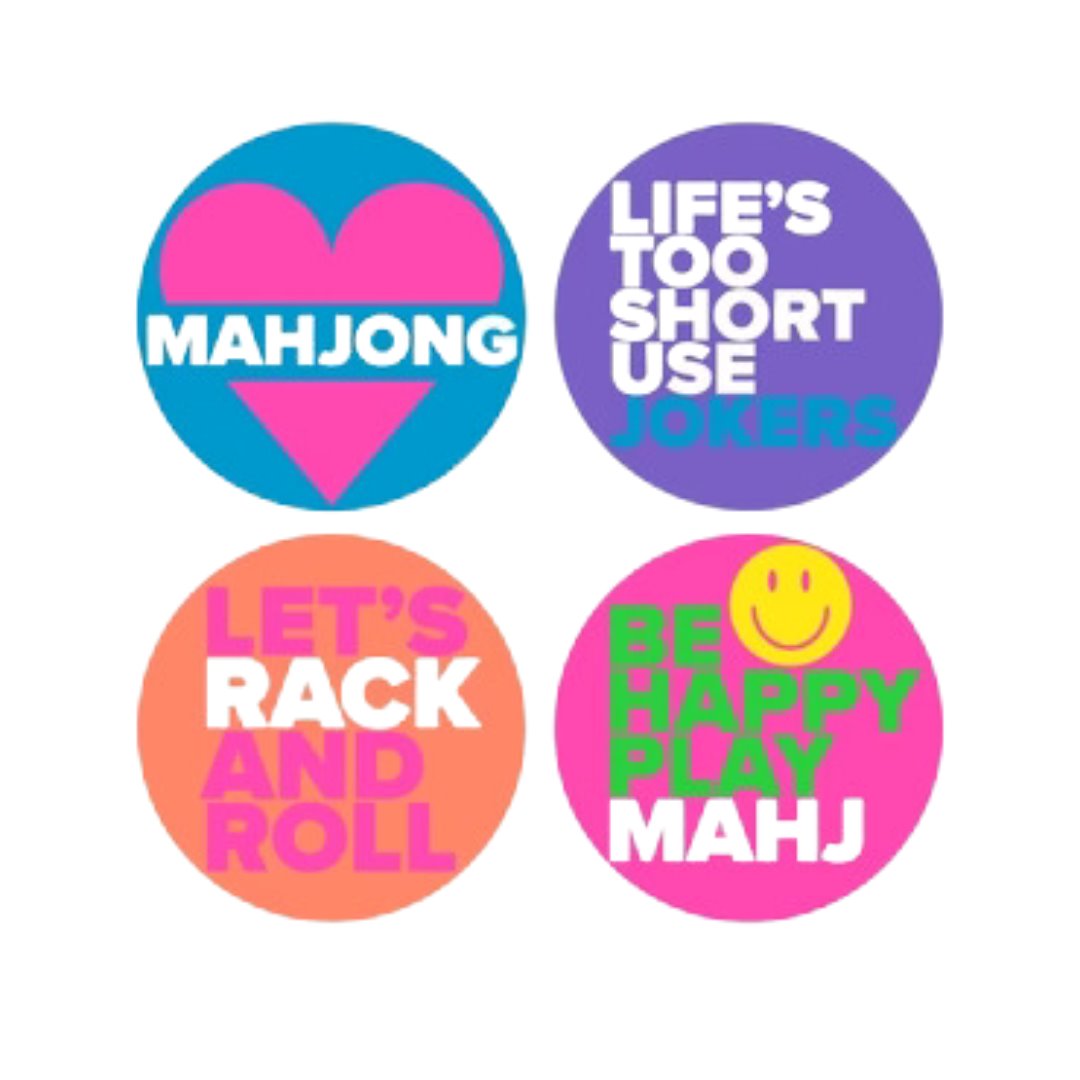 Acrylic Mahjong Coasters Home Decor - Tabletop Mahji Mamas 