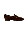 Kid Suede Loafers Marron Flats - Loafer Bibi Lou 