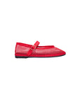 Isabella Mary Jane Red Sandals - Flat Sandals Flabelus 