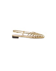 Devon Lattice Slingback Sandal Gold Sandals - Flat Sandals Loeffler Randall 