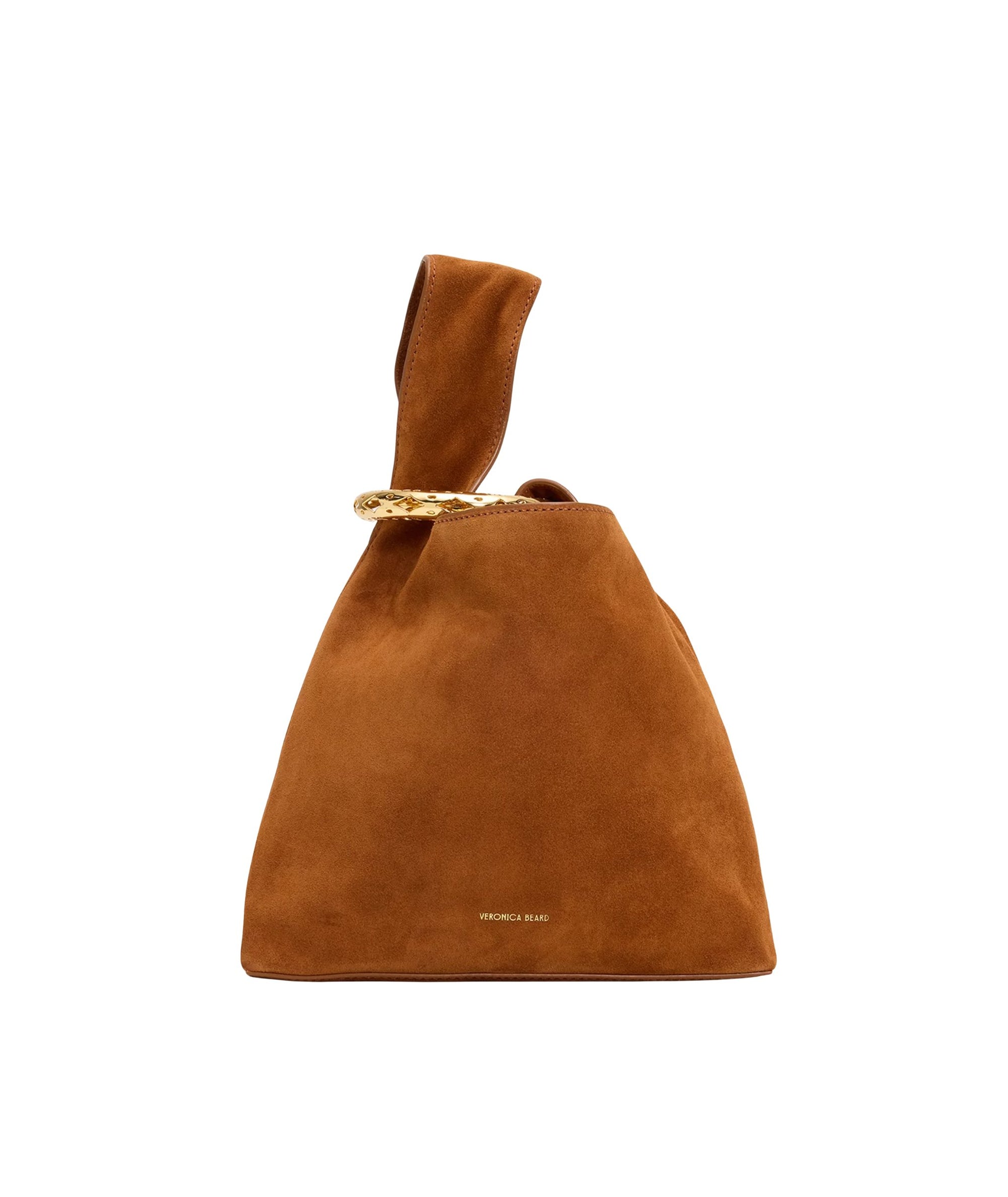Suede Swing Bag Tobacco Clutch Veronica Beard 