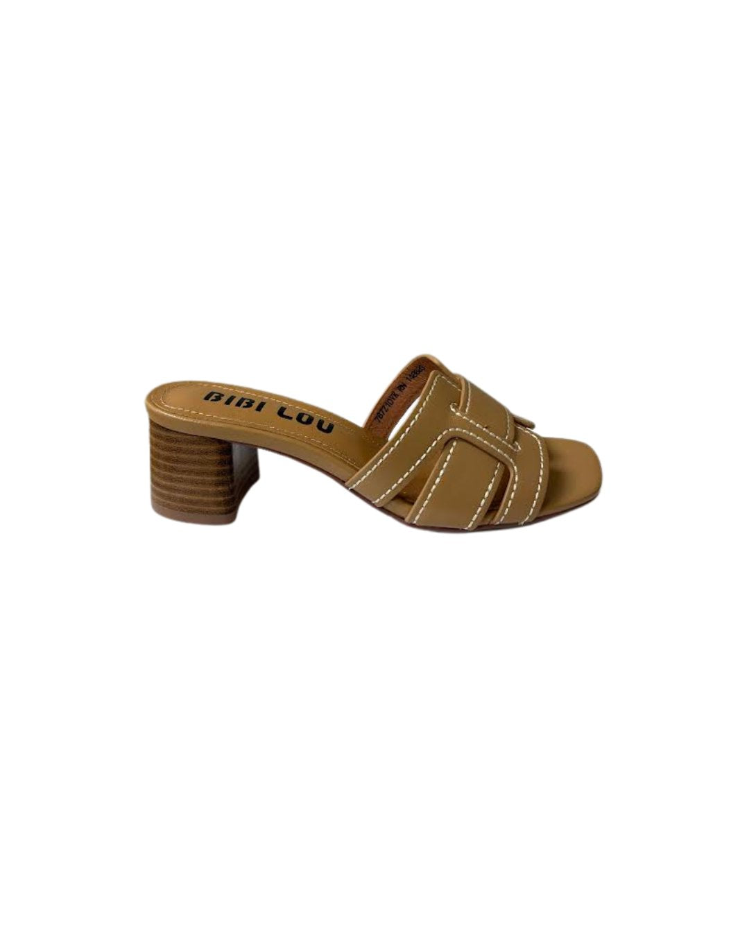 Holly Heeled Sandal Camel Leather Sandals - Heeled Sandals Bibi Lou 