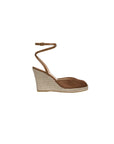 Pasina Suede Espadrille Chestnut Wedges - Espadrille Veronica Beard - Shoes 