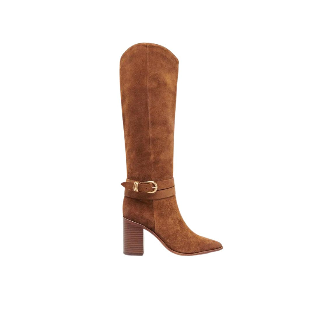 Tyrone Brown Suede Knee High Boots Dolce Vita 