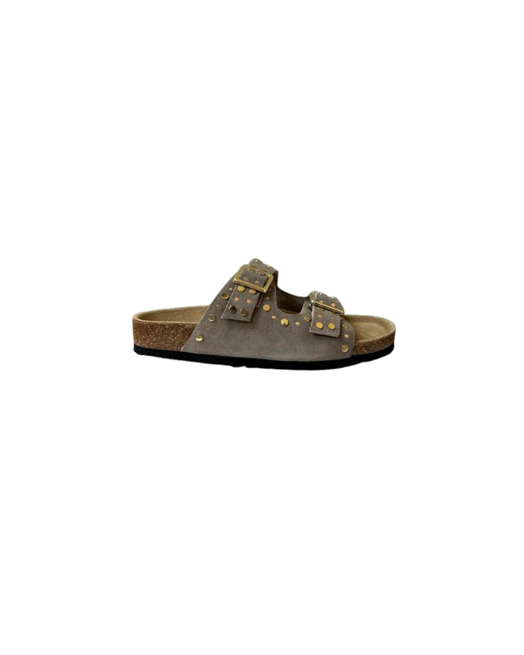 Bon Suede Sandal Taupe Sandals - Flat Sandals Silent D 