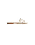 Via Slide Sandal Ecru Flats - Slide Veronica Beard - Shoes 