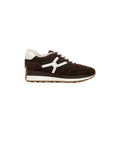 Valentina Shearling Sneaker Espresso Sneakers Veronica Beard - Shoes 