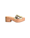 Marley Platino Leather Sandals - Heeled Sandals Cordani 