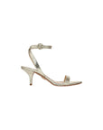 Darcelle Metallic Leather Sandal Platinum Sandals - Heeled Sandals Veronica Beard 