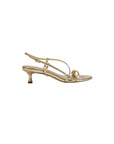 Cora Kitten Heel Leather Amber Gold Sandals - Heeled Sandals Sam Edelman 