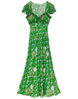 Valerine Dress Hollyhock Hills Emerald Dresses - Midi Doen 