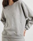 Varsity Sweatshirt Champagne Embroidery Tops - Sweatshirts Rails 