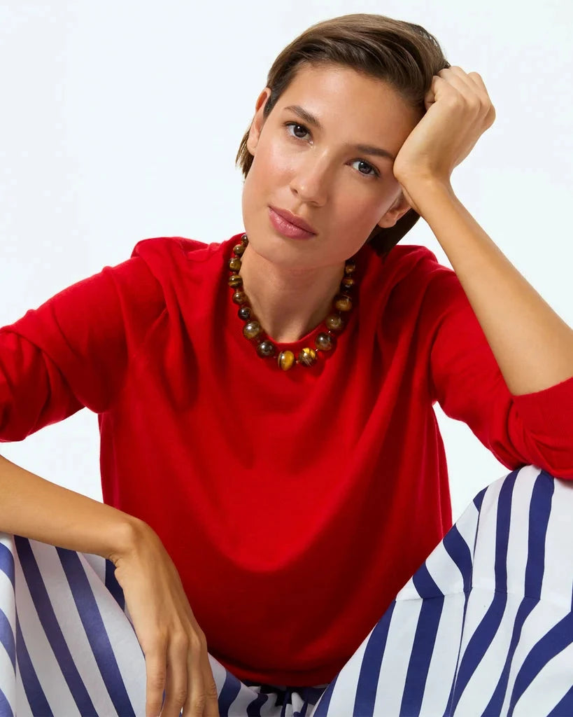 The Very Big Bead Stone Necklace Necklaces Roxanne Assoulin 