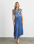 Violeta Dress French Blue/Cream Dresses - Maxi Tanya Taylor 