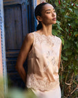 Viviane Top Peach Sorbet Tops - Blouses Doen 