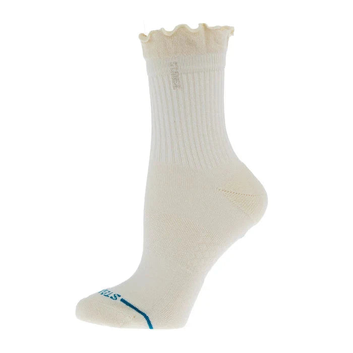 Ruffle Icon Quarter Socks Ivory Socks Stance 