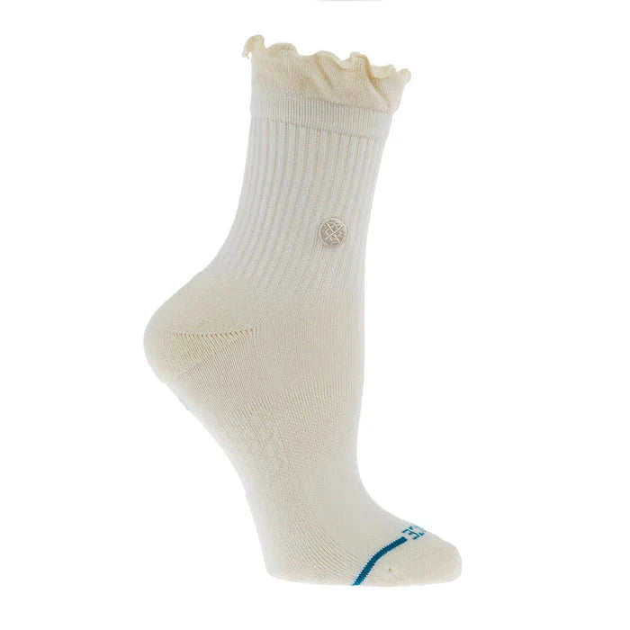 Ruffle Icon Quarter Socks Ivory Socks Stance 