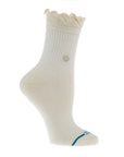 Ruffle Icon Quarter Socks Ivory Socks Stance 