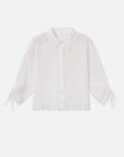 Paisley Eyelet Cinch Sleeve Shirt Tops - Blouses Frame 