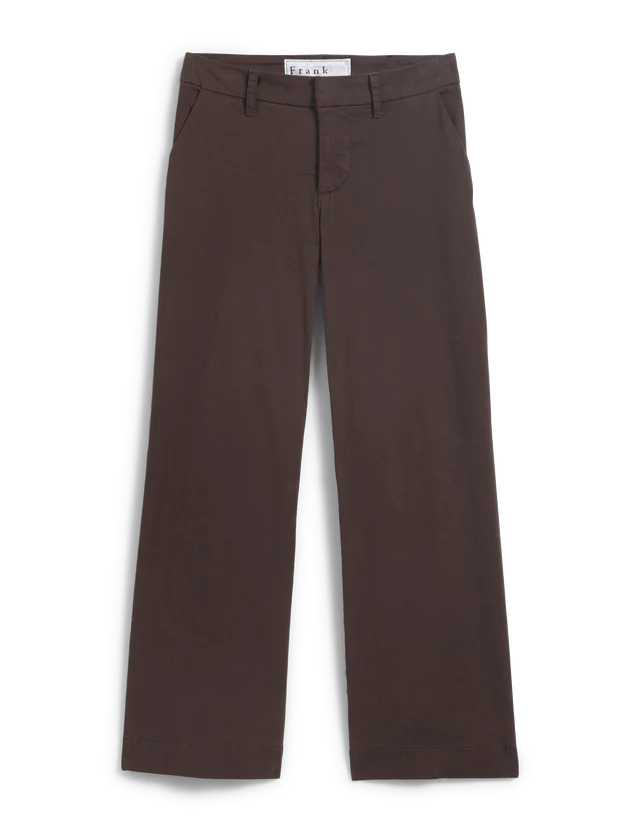 Westport Italian Wide Leg Chino Irish Coffee Pants - Trousers Frank & Eileen 