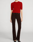 The Gathered Honeycomb Sweater Paprika Sweater - Crewneck Frame 