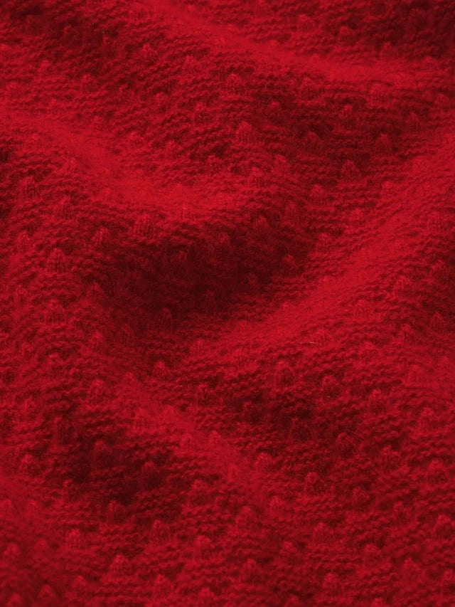 The Gathered Honeycomb Sweater Paprika Sweater - Crewneck Frame 