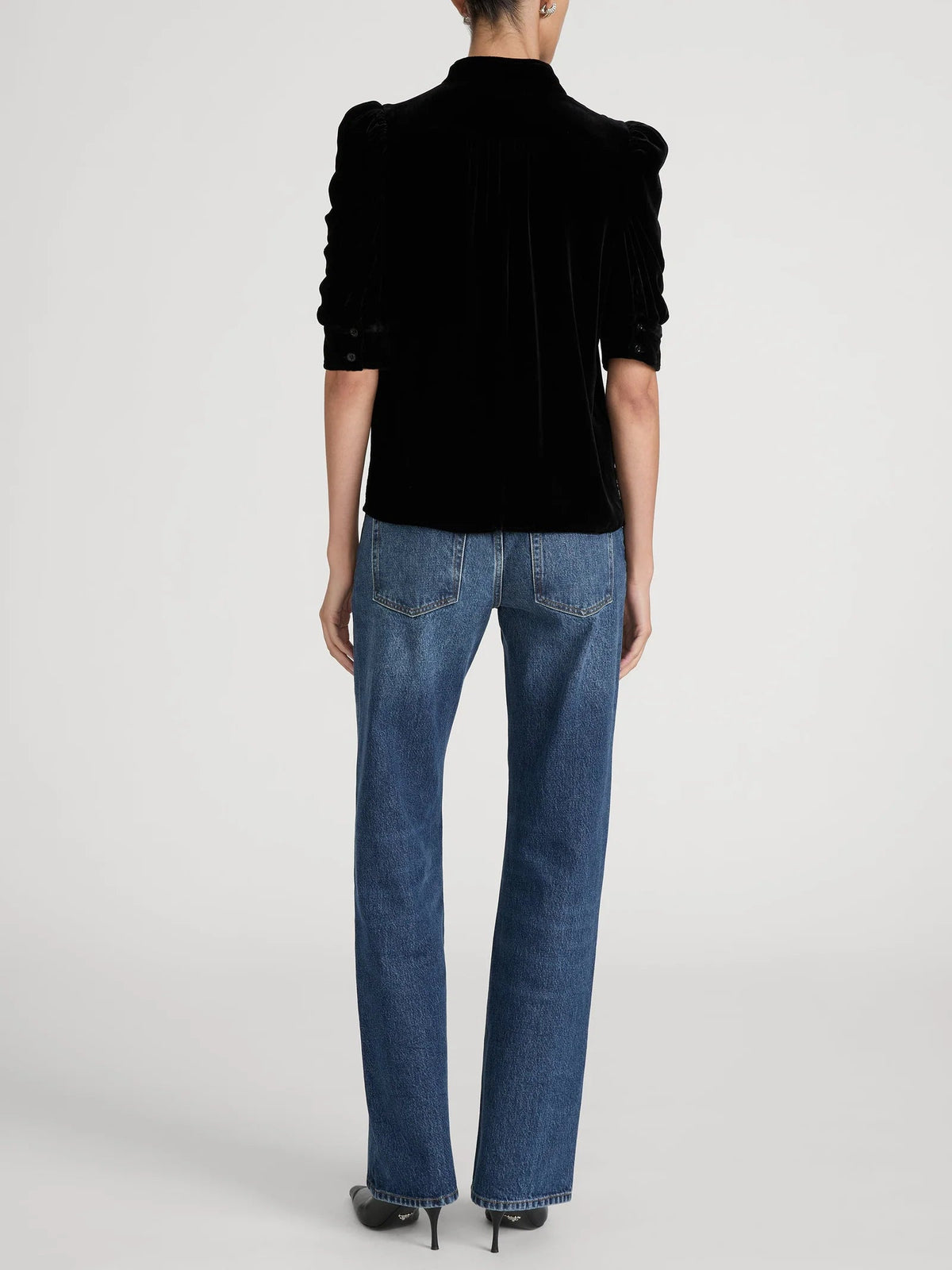 The Velvet Gillian Top BLack Tops - Button Down rag & bone 