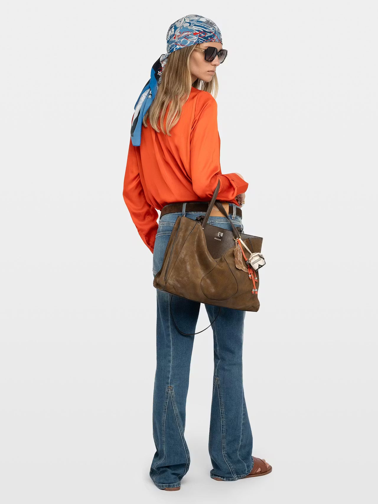 Tink Satin Blouse Tangerine Tops - Blouses Zadig &amp; Voltaire 