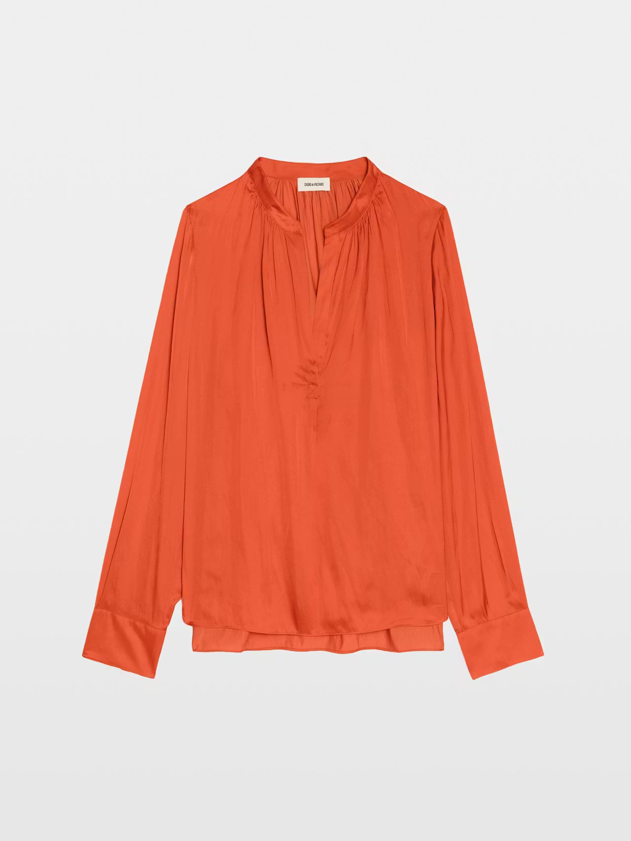 Tink Satin Blouse Tangerine Tops - Blouses Zadig &amp; Voltaire 